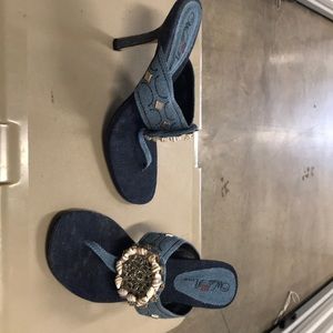 Denim slip on